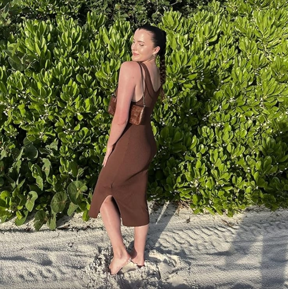 Brown Sleeveless Midi Dress - Picture 8 of 8